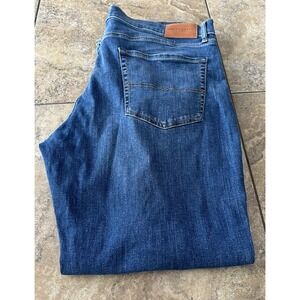Mens 32/30 LUCKY BRAND 221 ORIGINAL STRAIGHT Blue Jeans Size 40X30 Fit 41X30